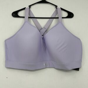 Under Armour Continuum High Support Sports Bra Lilac Purple Womens 3X New